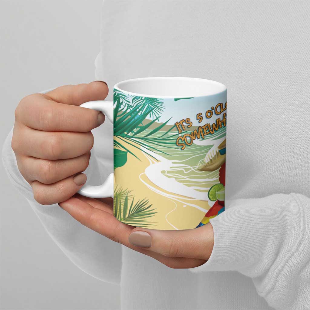 Aloha Hawaii It's 5 o'clock Somewhere Ceramic Mug - Polynesian Pride