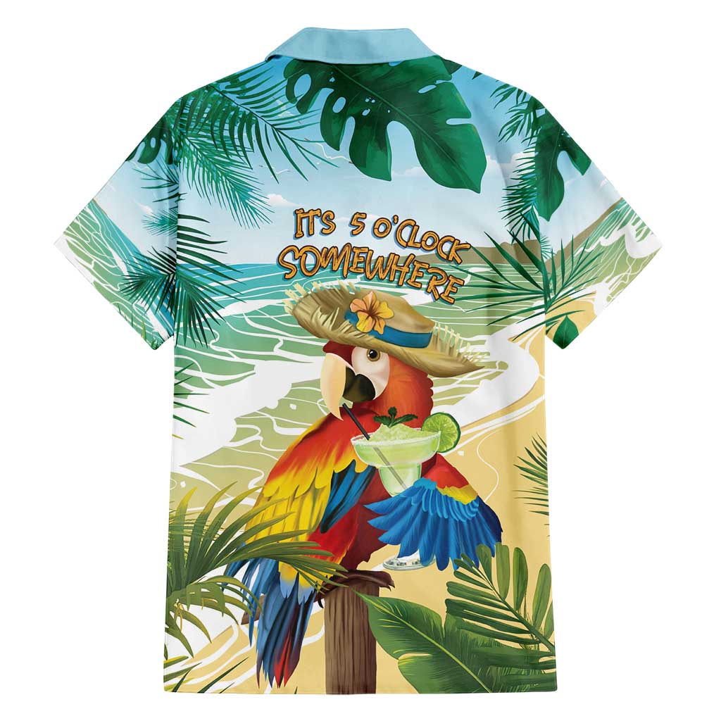 Aloha Hawaii It's 5 o'clock Somewhere Family Matching Puletasi and Hawaiian Shirt - Polynesian Pride