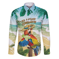 Aloha Hawaii It's 5 o'clock Somewhere Family Matching Short Sleeve Bodycon Dress and Hawaiian Shirt - Polynesian Pride