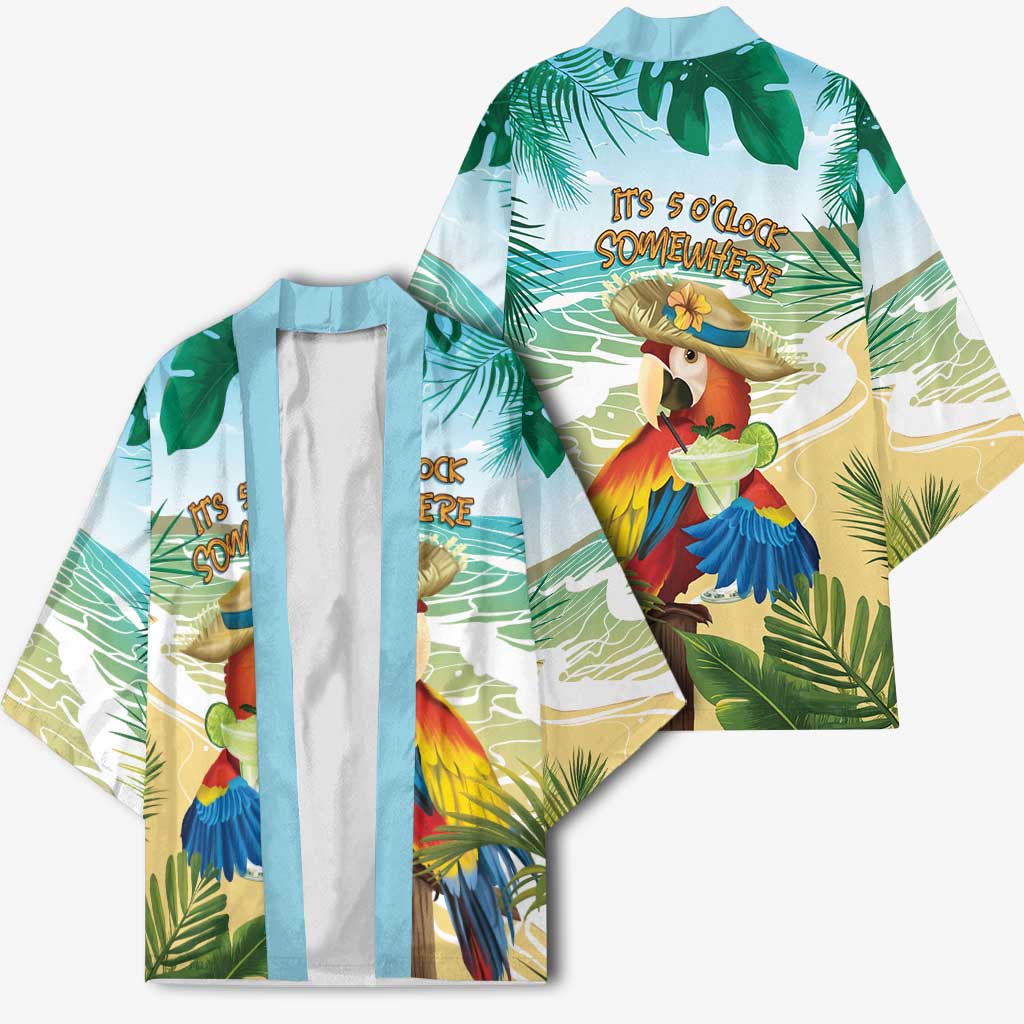 Aloha Hawaii It's 5 o'clock Somewhere Kimono - Polynesian Pride