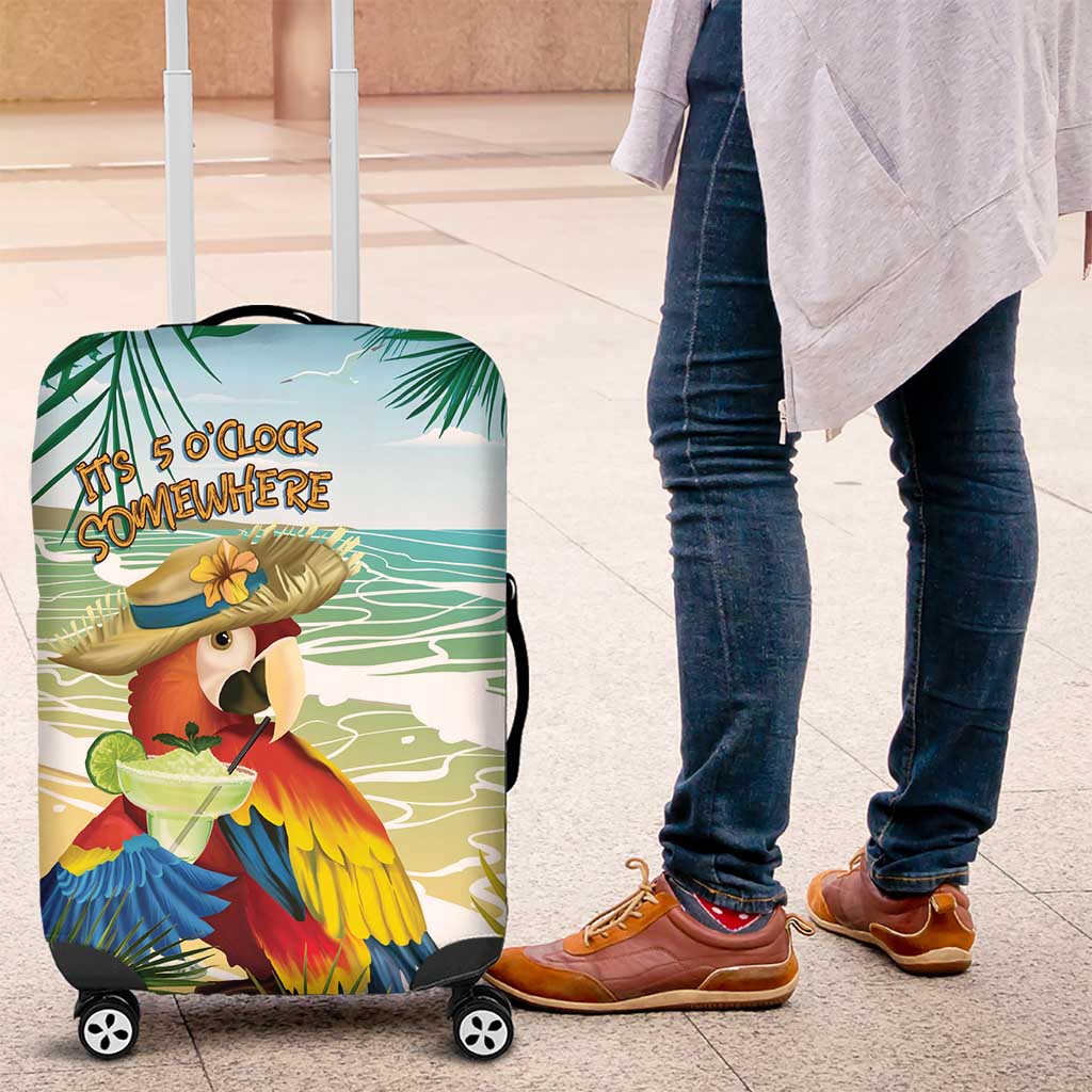 Aloha Hawaii It's 5 o'clock Somewhere Luggage Cover - Polynesian Pride