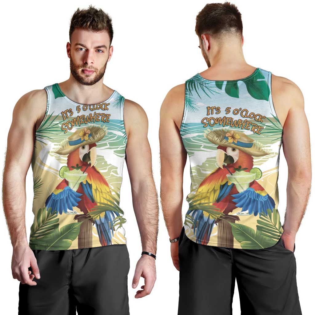 Aloha Hawaii It's 5 o'clock Somewhere Men Tank Top - Polynesian Pride