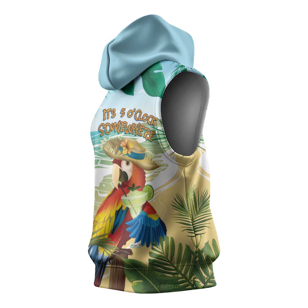 Aloha Hawaii It's 5 o'clock Somewhere Sleeveless Hoodie LT7 - Polynesian Pride
