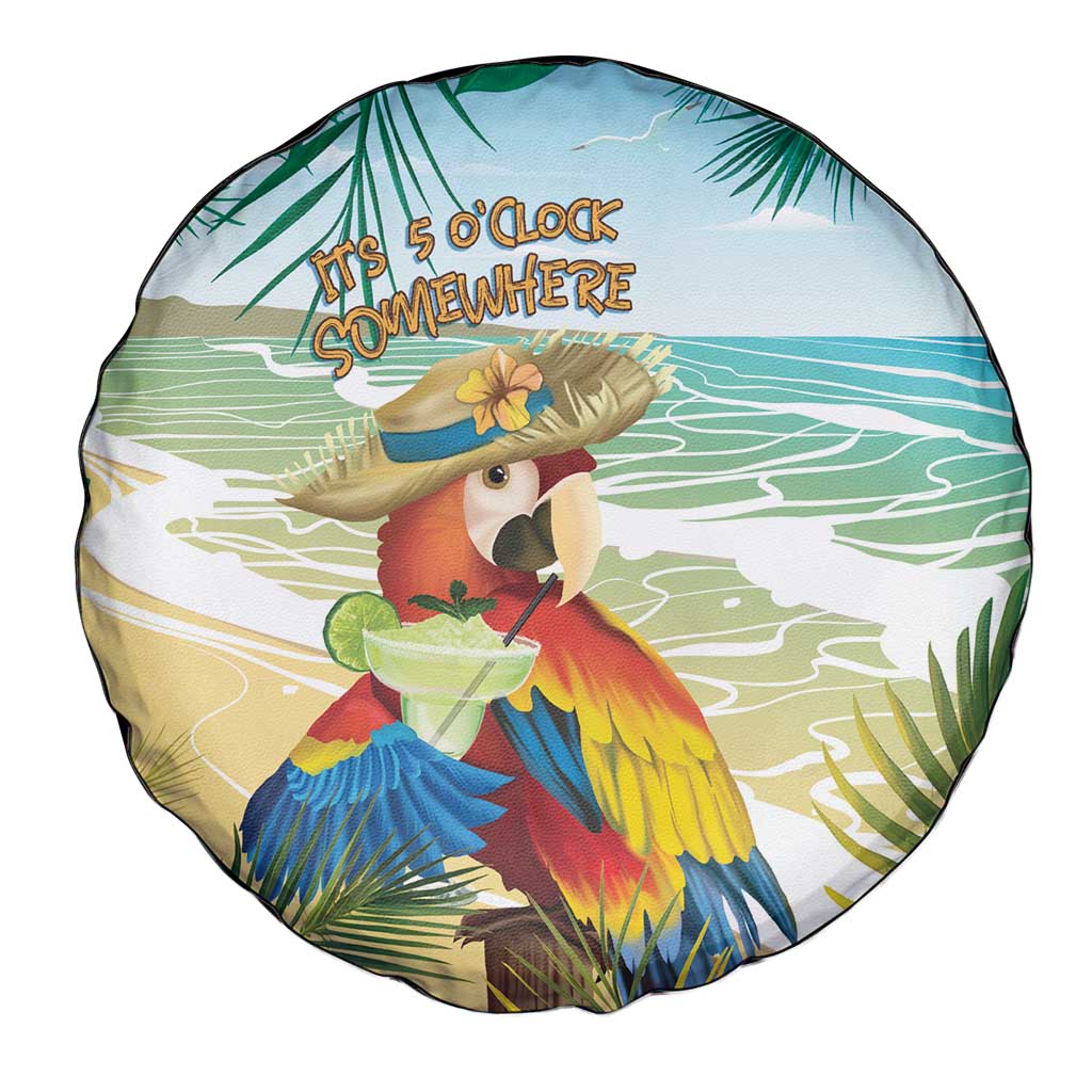 Aloha Hawaii It's 5 o'clock Somewhere Spare Tire Cover - Polynesian Pride