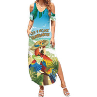 Aloha Hawaii It's 5 o'clock Somewhere Summer Maxi Dress - Polynesian Pride