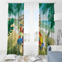 Aloha Hawaii It's 5 o'clock Somewhere Window Curtain - Polynesian Pride