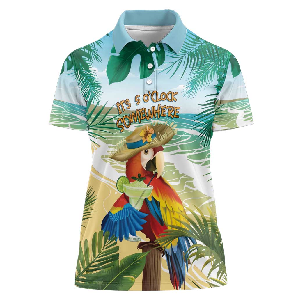 Aloha Hawaii It's 5 o'clock Somewhere Women Polo Shirt - Polynesian Pride