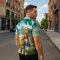 Aloha Hawaii It's 5 o'clock Somewhere Zipper Polo Shirt - Polynesian Pride