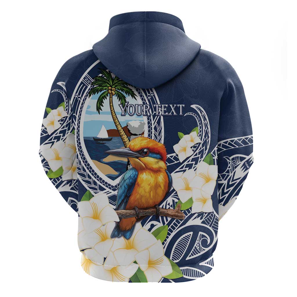 Hafa Adai Guam Hoodie Sihek Guam Kingfisher with Guasali