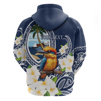 Hafa Adai Guam Hoodie Sihek Guam Kingfisher with Guasali