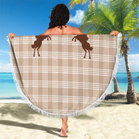 Aloha Hawaii Cowboys Paniolo Beach Blanket Beige Palaka - Polynesian Pride