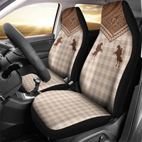 Aloha Hawaii Cowboys Paniolo Car Seat Cover Beige Palaka - Polynesian Pride