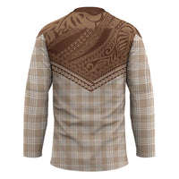 Aloha Hawaii Cowboys Paniolo Hockey Jersey Beige Palaka - Polynesian Pride