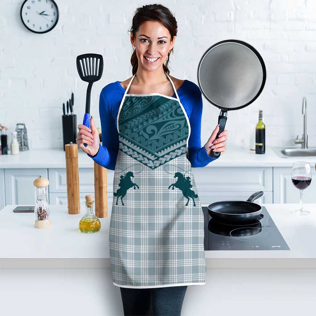 Aloha Hawaii Cowboys Paniolo Apron Teal Palaka - Polynesian Pride