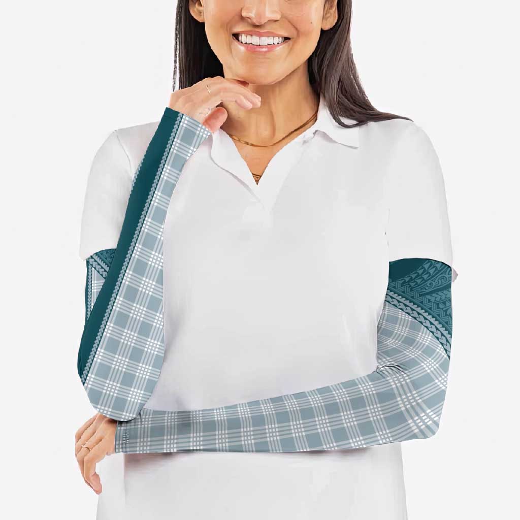 Aloha Hawaii Cowboys Paniolo Arm Sleeves Teal Palaka - Polynesian Pride