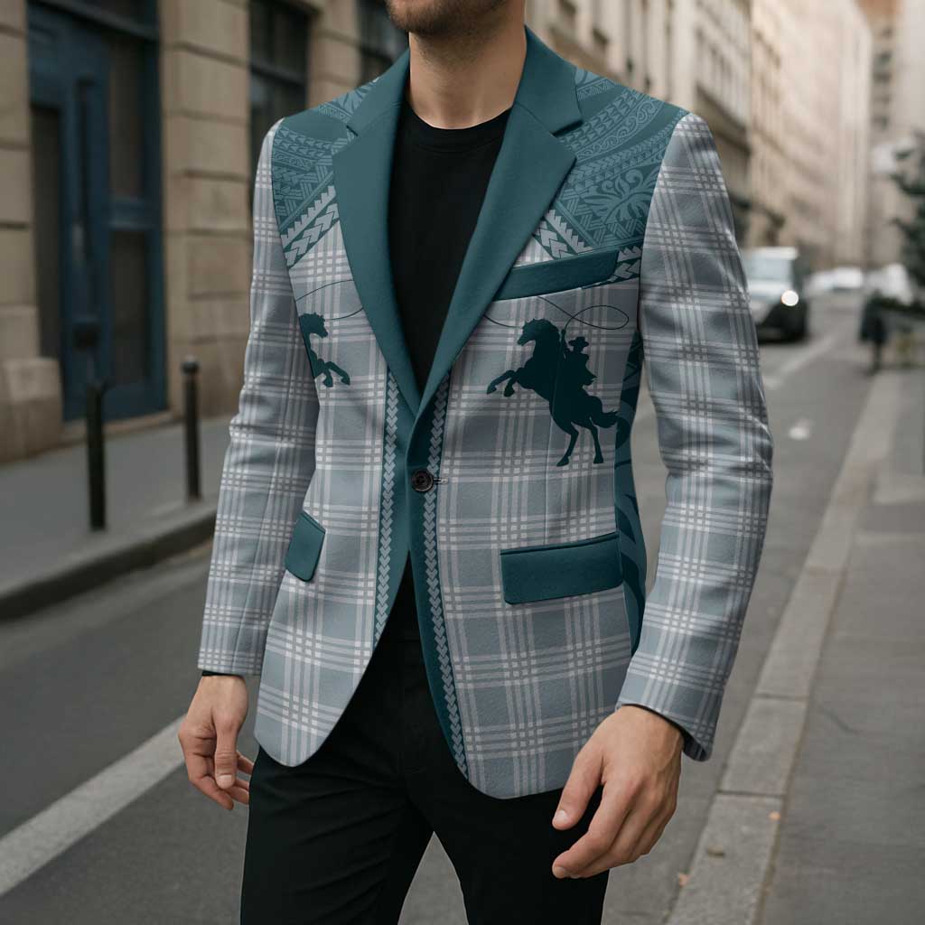Aloha Hawaii Cowboys Paniolo Blazer Teal Palaka - Polynesian Pride