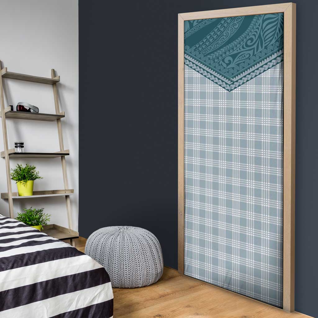 Aloha Hawaii Cowboys Paniolo Door Cover Teal Palaka - Polynesian Pride