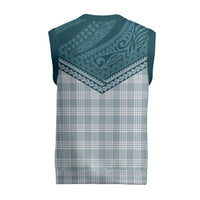 Aloha Hawaii Cowboys Paniolo Christmas Knitted V-Neck Vest Teal Palaka - Polynesian Pride