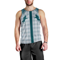 Aloha Hawaii Cowboys Paniolo Men Tank Top Teal Palaka - Polynesian Pride