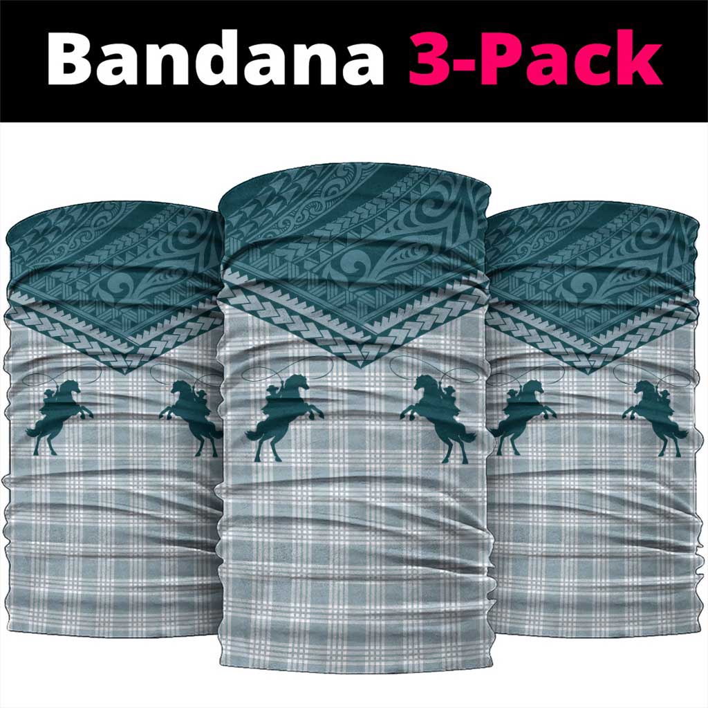 Aloha Hawaii Cowboys Paniolo Neck Gaiter Teal Palaka - Polynesian Pride