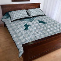Aloha Hawaii Cowboys Paniolo Quilt Bed Set Teal Palaka - Polynesian Pride