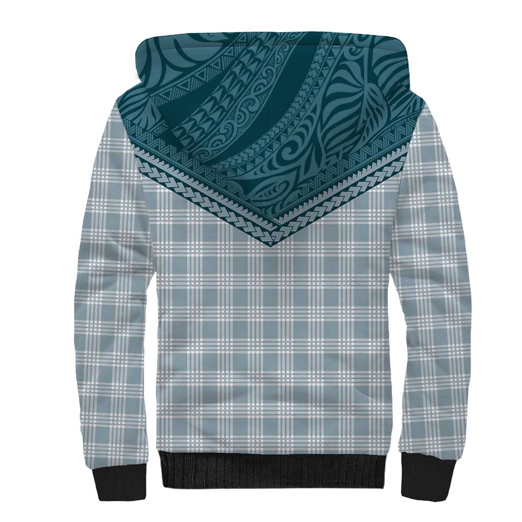 Aloha Hawaii Cowboys Paniolo Sherpa Hoodie Teal Palaka - Polynesian Pride