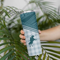 Aloha Hawaii Cowboys Paniolo Skinny Tumbler Teal Palaka - Polynesian Pride