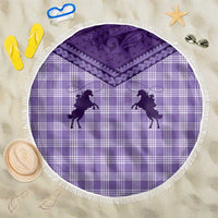 Aloha Hawaii Cowboys Paniolo Beach Blanket Violet Palaka - Polynesian Pride