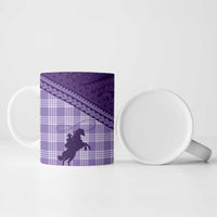 Aloha Hawaii Cowboys Paniolo Ceramic Mug Violet Palaka - Polynesian Pride
