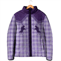 Aloha Hawaii Cowboys Paniolo Padded Jacket Violet Palaka - Polynesian Pride