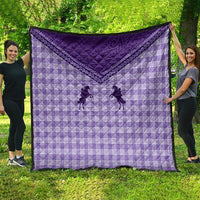Aloha Hawaii Cowboys Paniolo Quilt Violet Palaka - Polynesian Pride