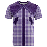 Aloha Hawaii Cowboys Paniolo T Shirt Violet Palaka - Polynesian Pride