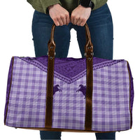 Aloha Hawaii Cowboys Paniolo Travel Bag Violet Palaka - Polynesian Pride