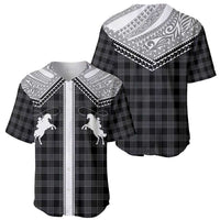 Aloha Hawaii Cowboys Paniolo Baseball Jersey Black Palaka - Polynesian Pride