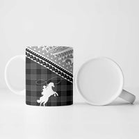 Aloha Hawaii Cowboys Paniolo Ceramic Mug Black Palaka - Polynesian Pride