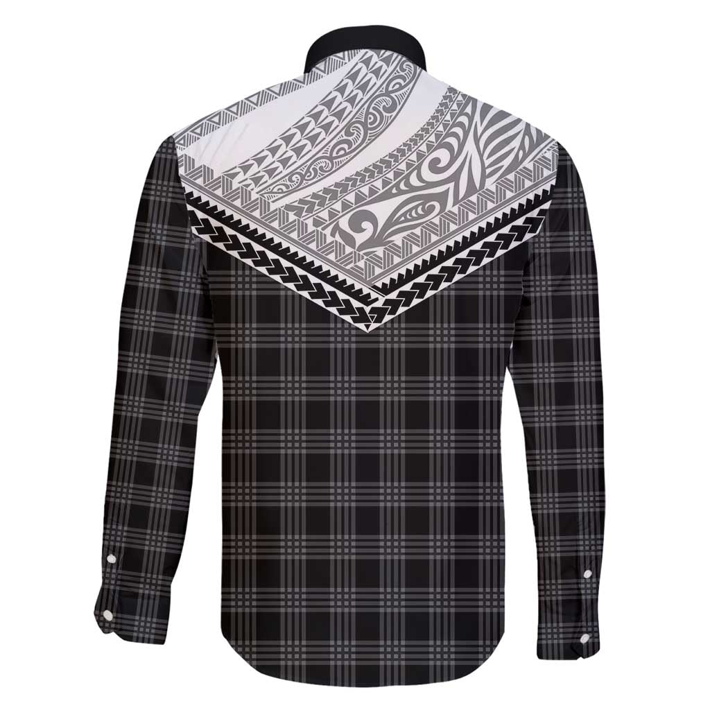 Aloha Hawaii Cowboys Paniolo Family Matching Puletasi and Hawaiian Shirt Black Palaka - Polynesian Pride