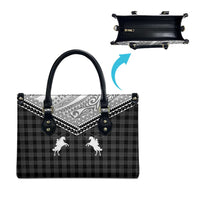 Aloha Hawaii Cowboys Paniolo Leather Bag Black Palaka - Polynesian Pride