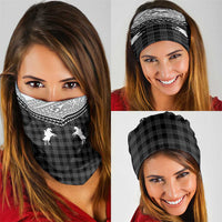 Aloha Hawaii Cowboys Paniolo Neck Gaiter Black Palaka - Polynesian Pride