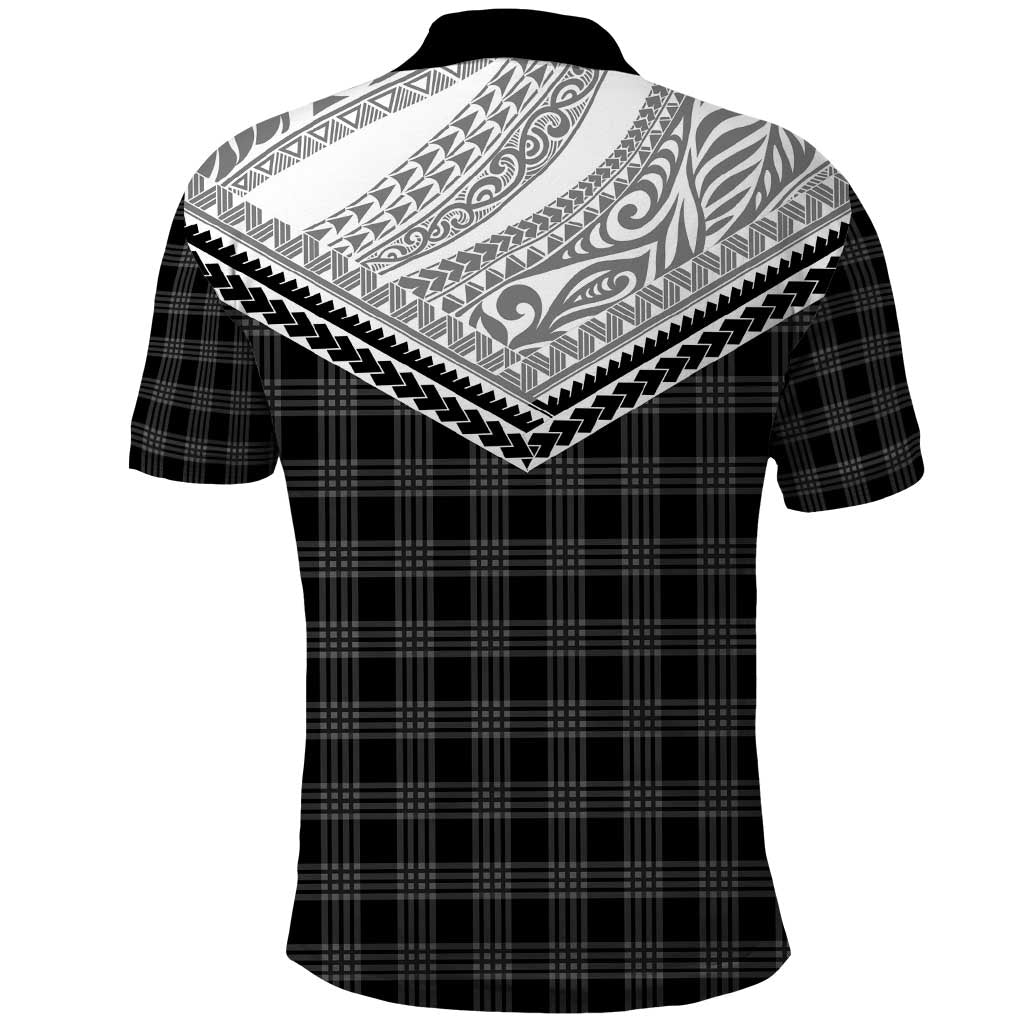 Aloha Hawaii Cowboys Paniolo Polo Shirt Black Palaka - Polynesian Pride