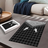 Aloha Hawaii Cowboys Paniolo Puzzle Black Palaka - Polynesian Pride