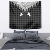 Aloha Hawaii Cowboys Paniolo Tapestry Black Palaka LT7 - Polynesian Pride