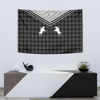 Aloha Hawaii Cowboys Paniolo Tapestry Black Palaka LT7 - Polynesian Pride