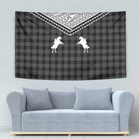 Aloha Hawaii Cowboys Paniolo Tapestry Black Palaka LT7 - Polynesian Pride