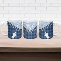 Aloha Hawaii Cowboys Paniolo Ceramic Mug Navy Blue Palaka LT7 - Polynesian Pride
