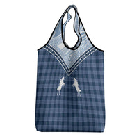Aloha Hawaii Cowboys Paniolo Grocery Bag Navy Blue Palaka - Polynesian Pride