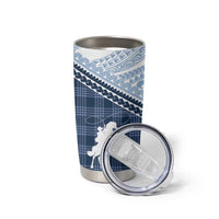 Aloha Hawaii Cowboys Paniolo Tumbler Cup Navy Blue Palaka - Polynesian Pride