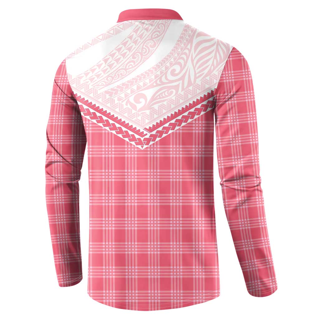 Aloha Hawaii Cowboys Paniolo Button Sweatshirt Rose Palaka - Polynesian Pride