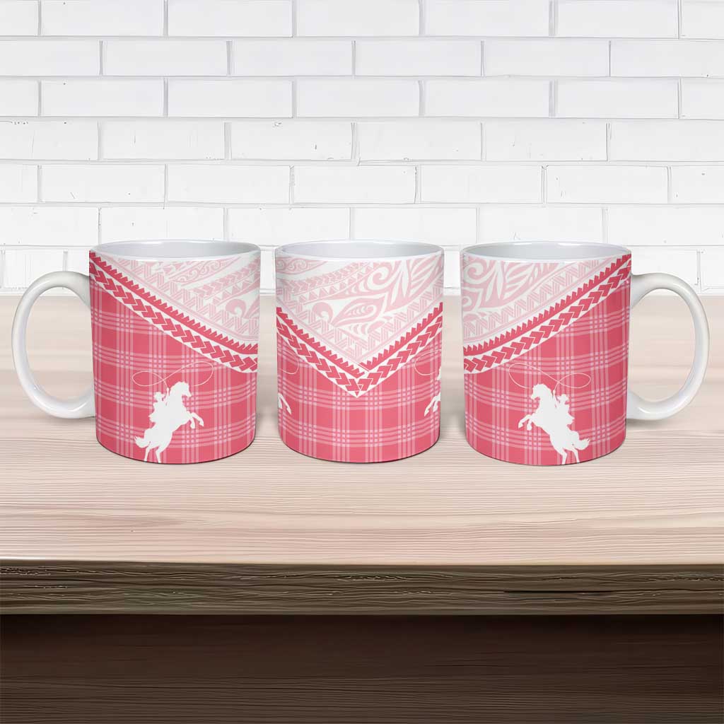 Aloha Hawaii Cowboys Paniolo Ceramic Mug Rose Palaka - Polynesian Pride