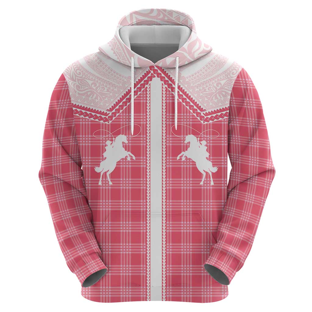 Aloha Hawaii Cowboys Paniolo Hoodie Rose Palaka LT7 - Polynesian Pride