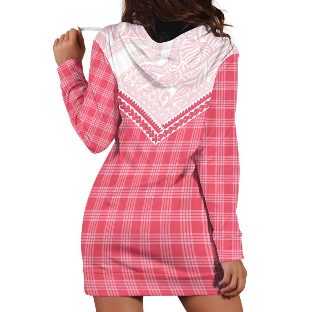 Aloha Hawaii Cowboys Paniolo Hoodie Dress Rose Palaka - Polynesian Pride